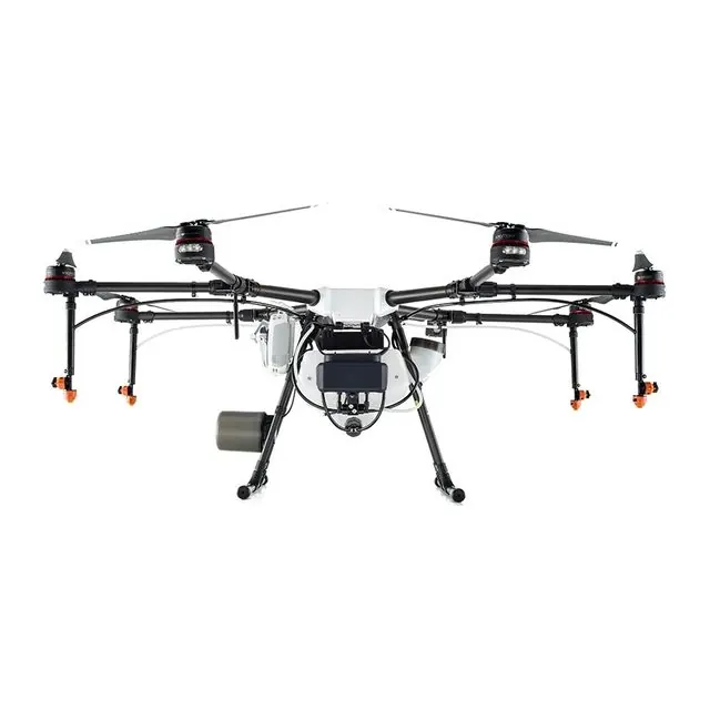 Агродрон DJI Agras MG-1P — вид спереди, официальное фото на белом фоне