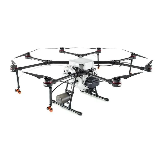 Агродрон DJI Agras MG-1P — вид в перспективе, официальное фото на белом фоне