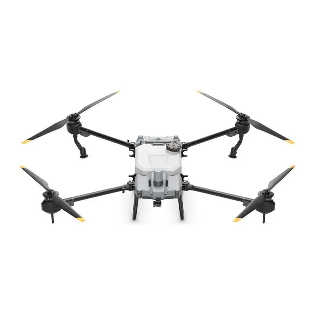 Агродрон DJI Agras T20P — вид спереди сверху, официальное фото на белом фоне